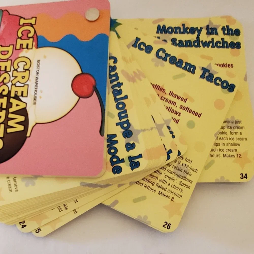 100 Icecream Desserts Cards